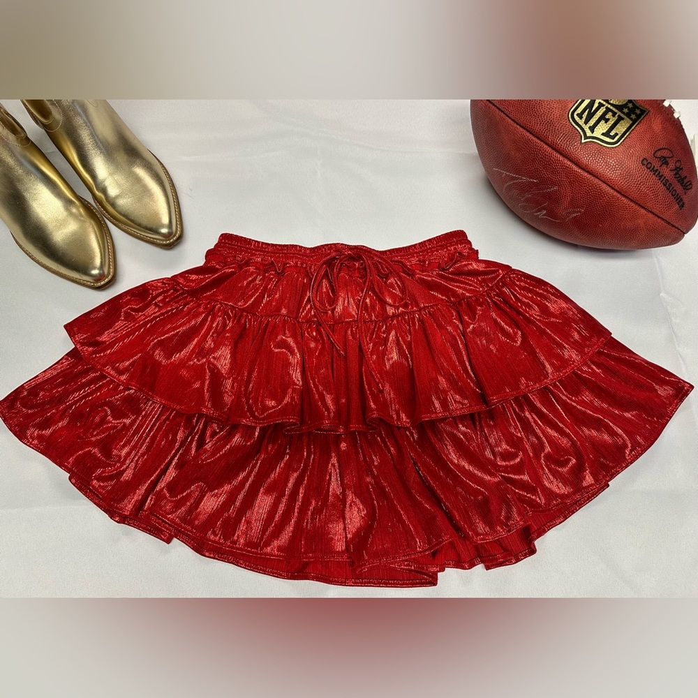 Blue Buttercup Red Skort